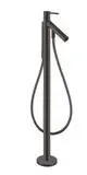 AXOR-HG-AXOR-Starck-Einhebel-Wannenmischer-bodenstehend-mit-Pingriff-Brushed-Black-Chrome-10456340 gallery number 1